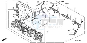 CB1300SA9 Australia - (U / ABS BCT MME TWO TY2) drawing THROTTLE BODY