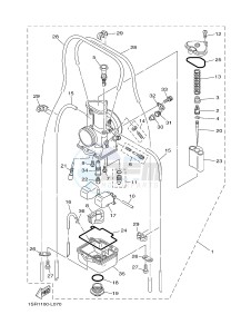 YZ125 (1SR8 1SR8) drawing CARBURETOR