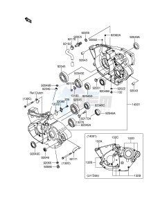 RM-Z250 (E28) drawing CRANKCASE