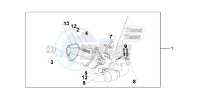 CBR1000RRC drawing TITANIUM SLIPON EXH ABS CBR1000