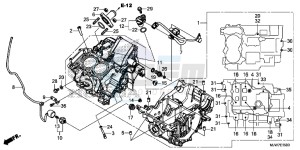 CB500F Europe Direct - (ED) drawing CRANKCASE