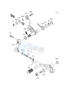 NINJA_250SL_ABS BX250BFF XX (EU ME A(FRICA) drawing Gear Change Mechanism