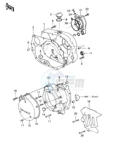 KL 250 A [KLR250] (A3-A4) [KLR250] drawing ENGINE COVERS -- 80-81 KL250-A3_A4- -