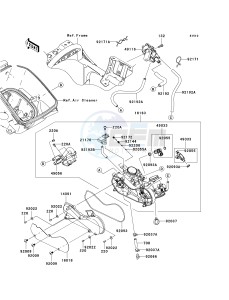 KVF 750 F [BRUTE FORCE 750 4X4I] (F8F) F8F drawing THROTTLE