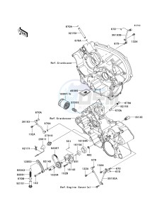 KSV 700 B [KFX 700] (B6F-B9F) B9F drawing OIL PUMP_OIL FILTER