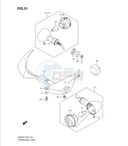 VZ800L0 drawing TURNSIGNAL LAMP