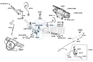 LIKE 50 Netherlands drawing Handle Steering - Handle Cover