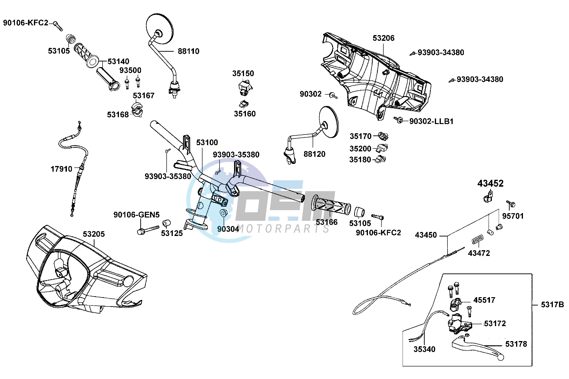 Handle Steering - Handle Cover