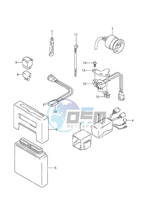 PTT Switch/Engine Control Unit