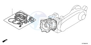 SH125B drawing GASKET KIT A