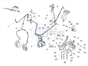 DORSODURO 900 E4 ABS (EMEA) drawing ABS Brake system