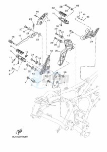 TRACER 700 MTT690-U (B1K2) drawing STAND & FOOTREST 2