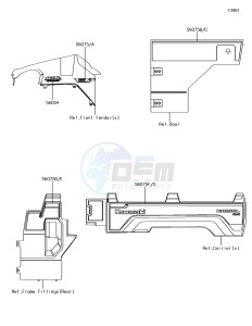 MULE PRO-DX KAF1000EJF EU drawing Decals