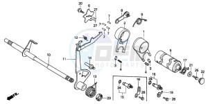 C90ST 70 drawing GEARSHIFT DRUM