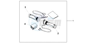 CBR600FAC drawing GRIP HEATER(12A T