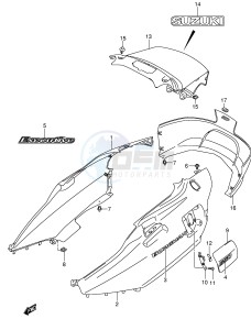 AN650 (E2) Burgman drawing SIDE COVER (AN650AK4)