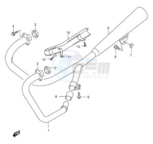 GZ250 (E1) drawing MUFFLER