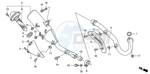 CRF450X drawing EXHAUST MUFFLER