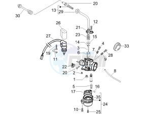 Runner 50 SP drawing Carburetors components