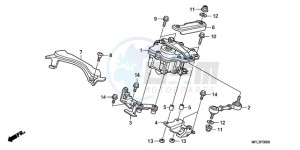 CBR1000RAA Australia - (U / ABS) drawing STEERING DAMPER