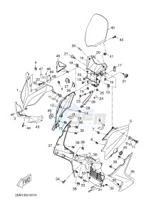 YP250R X-MAX 250 (2DL1 2DL1 2DL1 2DL1) drawing WINDSHIELD