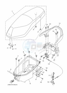 XC115F  (BL78) drawing STEERING HANDLE & CABLE