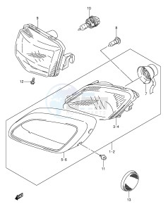 LT-A500F (P28-P33) drawing HEADLAMP (MODEL K4)