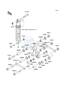 KX65 KX65ADF EU drawing Suspension