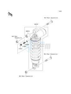 ZX 636 C [NINJA ZX-6R] (C1) C1 drawing SHOCK ABSORBER-- S- -