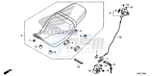 MSX125AH Europe Direct - (ED) drawing SEAT