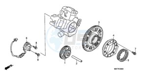 XL1000V9 F / CMF drawing PULSE GENERATOR/ STARTING CLUTCH