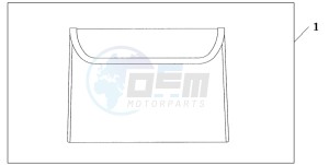 GL1800A drawing INNER TRUNK POUCH