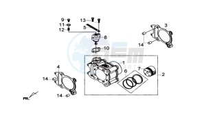 JOYMAX 250i drawing CYLINDER MET PISTON