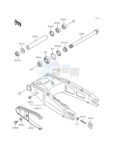 ZX 750 J [NINJA ZX-7] (J1-J2) [NINJA ZX-7] drawing SWING ARM