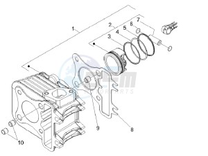 S 150 4T Vietnam drawing Cylinder - piston - wrist pin unit