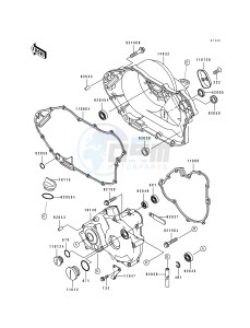 KLF 400 B [BAYOU 400 4X4] (B1-B3) [BAYOU 400 4X4] drawing ENGINE COVER-- S- -