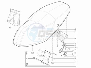 Typhoon 125 4t 2v e3 (USA) USA drawing Saddle seats - Tool roll