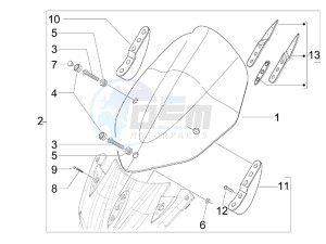 Nexus 125 ie e3 drawing Windshield