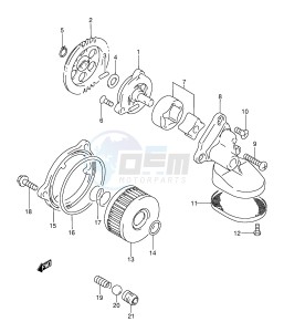 DR350 (E3) drawing OIL PUMP