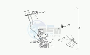 California 1100 Jackal Jackal drawing Optional front brake system