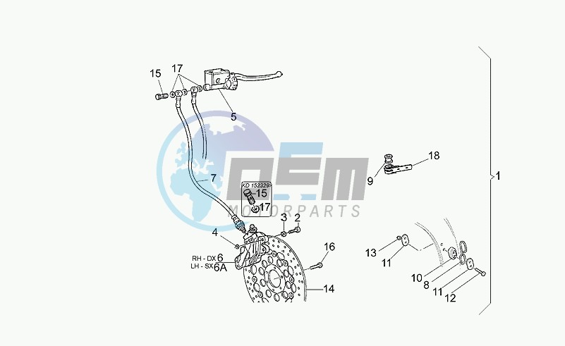 Optional front brake system