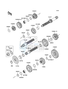 KLX125 KLX125CCS XX (EU ME A(FRICA) drawing Transmission