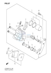 LT-F250 (E17) drawing FRONT CALIPER