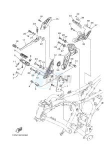 MT07 700 (1WS6 1WS8) drawing STAND & FOOTREST 2