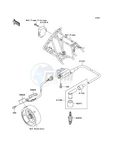 KLF250 KLF250-A3 EU GB drawing Ignition System