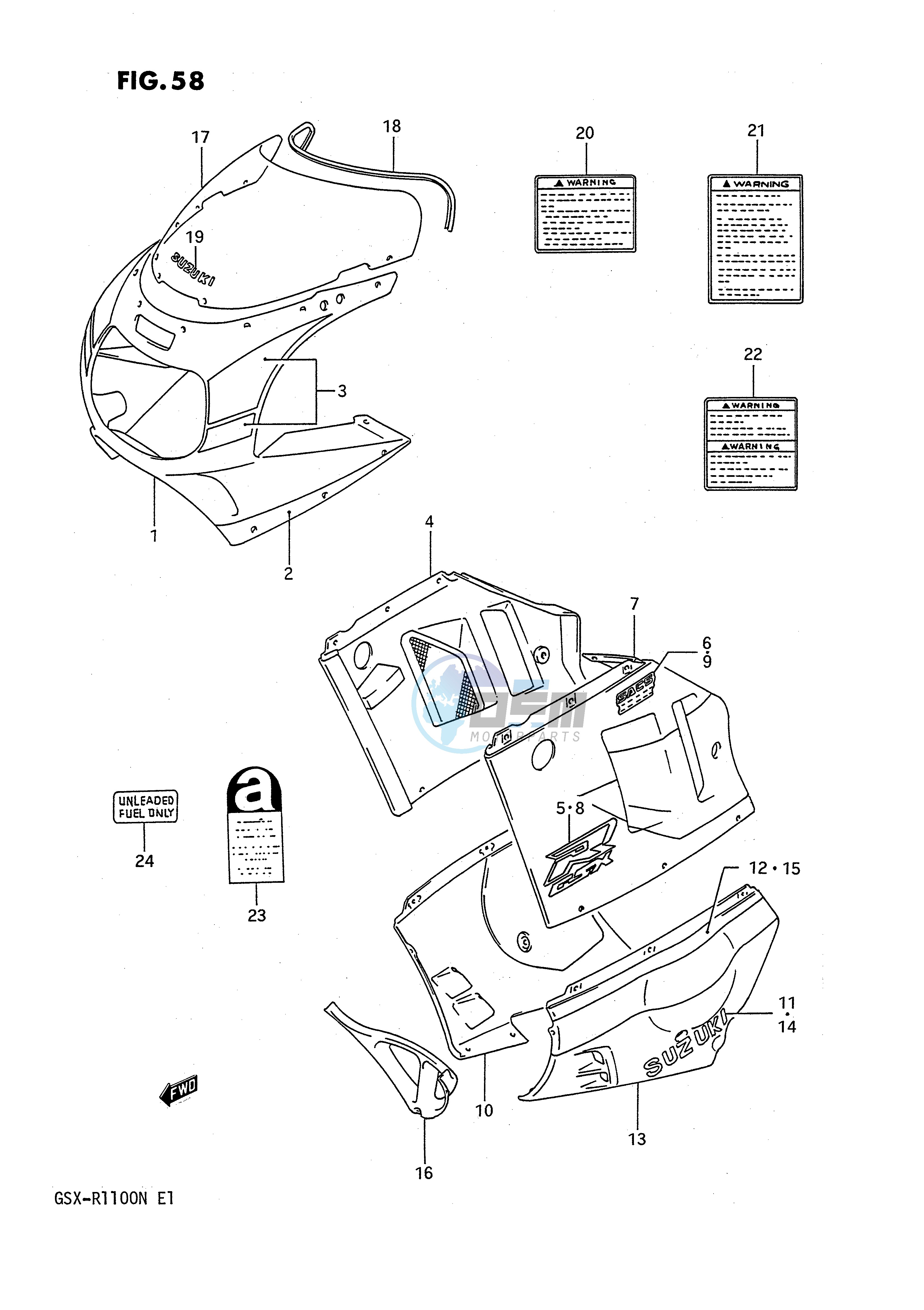 COWLING BODY (MODEL M 3EE)