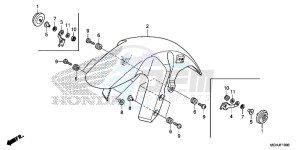 VFR1200X Europe Direct - (ED) drawing FRONT FENDER