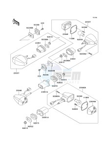 ZX 600 B [NINJA ZX-6RR] (K1) [NINJA ZX-6RR] drawing TURN SIGNALS