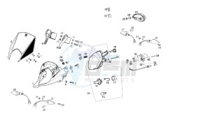 SENDA DRD MOTARD - 125 CC drawing HEADLAMPS - BLINKERS