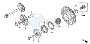 CBF1000A drawing STARTING CLUTCH